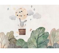 Livingwalls WTD 399051 - Papel pintado fotográfico para habitación infantil (3,71 m x 2,80 m), color beige, verde y marrón