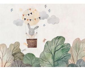 Livingwalls WTD 399051 - Papel pintado fotográfico para habitación infantil (3,71 m x 2,80 m), color beige, verde y marrón
