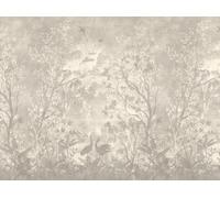 Livingwalls WTD 399181 - Papel pintado fotográfico (3,71 x 2,80 m), diseño de selva en color beige, gris y crema