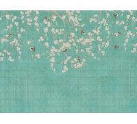 Livingwalls WTD 399211 - Papel pintado fotográfico (3,71 x 2,80 m), diseño de flores, color azul, crema y beige