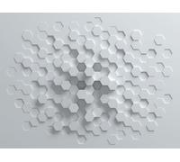 Livingwalls WTD - Papel pintado (fieltro, diseño geométrico, color blanco, para diferentes habitaciones, XXL, 371 x 280 cm)