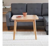 Livinia Florence - Mesa auxiliar de madera maciza de roble malayo de 29.5 pulgadas (roble natural)