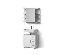 Livinity Conjunto de Muebles de baño Eisak, Hormigón, 2 Piezas