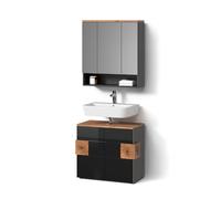 Livinity Conjunto de Muebles de baño Tanaro, Antracita, 2 Piezas