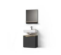 Livinity Conjunto de Muebles de baño Timavo, Antracita, 2 Partes