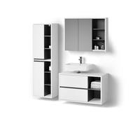 Livinity Conjunto de Muebles de baño Vomano, Blanco, 3 Piezas