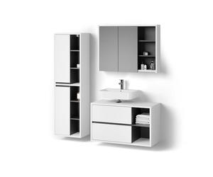 Livinity Conjunto de Muebles de baño Vomano, Blanco, 3 Piezas
