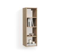 Livinity Estantería de Pared Piave, Sonoma, 30 x 100 cm con 4 estantes Abiertos