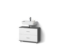 Livinity Mueble bajo Lavabo Eisak, Antracita/Blanco, 80 x 60.8 cm