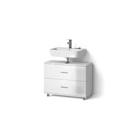 Livinity Mueble bajo Lavabo Eisak, Blanco Alto Brillo, 80 x 60.8 cm