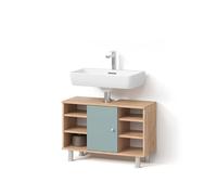 Livinity Mueble bajo Lavabo Fucino, Verde, 80 x 54 cm