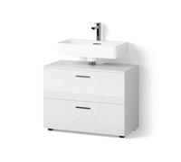 Livinity Mueble bajo Lavabo Ronco, Blanco Alto Brillo, 80 x 58.6 cm
