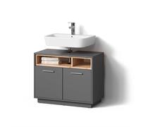 Livinity Mueble bajo Lavabo Temo, Antracita, 80 x 64 cm