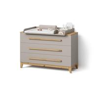 Livinity Mueble Cambiador Mailo, Cachemira/Artesanal | XL con 3 cajonesOrganización funcional para espacios pequeños