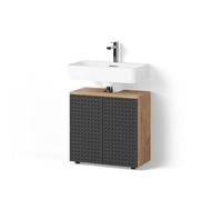 Livinity Mueble Lavabo Ronco, Lunares Antracita, 60 x 59 cm