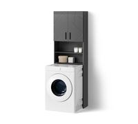 Livinity Mueble para Lavadora Ronco, Antracita Alto Brillo, 64 x 190.5 cm