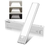 Livired Luces LED Armario,Luz con Sensor de Movimiento Recargable,20cm Luz Armario Sensor Movimiento,Luces Armarios con Sensor sin Cable,Luz LED Adhesiva USB Recargable