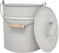 Livlig Cubo Metálico con Tapa - 12 L - Gris