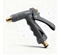 LIVLIG - Jeringa para manguera de jardín (plástico y latón), color antracita