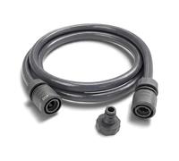 LIVLIG Juego de conexión para manguera de jardín de 2 metros, manguera de conexión para carro de manguera, manguera de jardín de 1/2 pulgadas con conector de manguera de 1/2 pulgadas de plástico