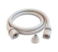 LIVLIG - Juego de conexión para manguera de jardín, manguera de conexión para carro de manguera, 1/2 pulgadas con conector de manguera de 1/2 pulgadas de plástico, manguera de jardín de 2 metros