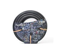 LIVLIG Manguera Jardin 20m - Manguera de Riego Flexible, 60% Reciclado, Resistente UV, Antitorcion, 1/2 Pulgada, PureCycle