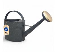 LIVLIG Regadera 5 litros Metal - Jardín y Balcón con Alcachofa Desmontable de Latón, Diseño Vintage, Antracita