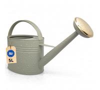 LIVLIG Regadera 5 litros Metal - Jardín y Balcón con Alcachofa Desmontable de Latón, Diseño Vintage, Verde