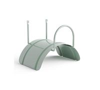 LIVLIG soporte de manguera de pared, colgador de manguera de jardín de acero, soporte de manguera para mangueras de jardín de 1/2" hasta 30m, Color: Verde