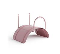 LIVLIG soporte de manguera de pared, colgador de manguera de jardín de acero, soporte de manguera para mangueras de jardín de 1/2" hasta 30m, color: Rosa
