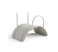 LIVLIG soporte de manguera de pared, colgador de manguera de jardín de acero, soporte de manguera para mangueras de jardín de 1/2" hasta 30m, color: Greige