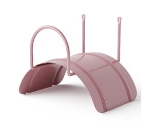 LIVLIG soporte de manguera de pared, colgador de manguera de jardín de acero, soporte de manguera para mangueras de jardín de 1/2" hasta 30m, color: Rosa