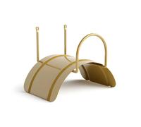 Livlig53 LIVLIG soporte de manguera de jardín para mangueras de 1/2 pulgada de hasta 30 m fabricado en acero de aleación, soporte de pared Color: dorado