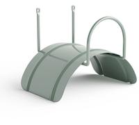 Livlig53 LIVLIG soporte de manguera de pared, colgador de manguera de jardín de acero, soporte de manguera para mangueras de jardín de 1/2" hasta 30m, Color: Verde