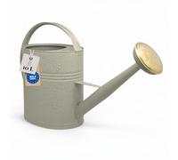 Livlig53 LIVLIG Regadera 10 litros Metal - Jardín Grande con Alcachofa Desmontable de Latón, Diseño Vintage, Verde