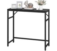 Livofloral Mesa consola estrecha, mesa de entrada de 75 cm con 2 barras de soporte, mesa de sofá fina, mesa de sofá pequeña, mesa de exhibición, mesa auxiliar para sala de estar, pasillo, dormitorio