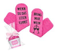 Livole Calcetines de vino de lujo con embalaje de regalo de muffin amantes del vino, calcetines con impresión de letras If You can Read This Bring me Wine, Divertidos calcetines casuales para mujeres