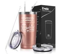 Livole Regalo de cumpleaños para la mejor amiga, regalos de Navidad para mujeres, usted, colega, desearía que vivas al lado - Taza de camping de 600 ml, taza térmica