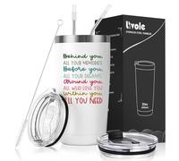 Livole Regalos inspiradores para mujeres, hombres, ella, regalos de aliento, detrás de ti, todos tus recuerdos, regalos de graduación para ella, él, hija, hijo, amigos, copas de vino de 600 ml, vaso