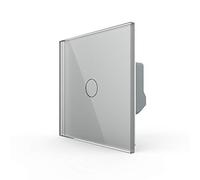 LIVOLO UE Estándar 1Gang interruptor de la luz de la pantalla táctil de 2 maneras con el indicador del LED interruptor de cristal cristalino de lujo,VL-C701S-15-A