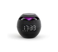 Livoo - Altavoz Despertador Compatible con Bluetooth® TES255-2 en 1, Recargable, autonomía 3h, micrófono Integrado, Luces cambiantes
