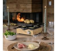 Livoo DOC311 Aparato de raclette para 4 Personas, Antiadherente, Multicolor