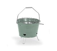 Livoo DOC327C - Barbacoa de carbón portátil - Ø27 cm de cocina, altura 24 cm, acero galvanizado