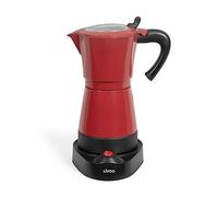 Livoo DOD117A - Cafetera italiana eléctrica (300 ml, 6 tazas, 480 W, aluminio, función de mantenimiento en caliente