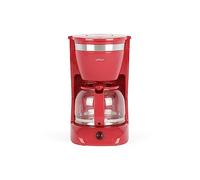 Livoo DOD163RC - Cafetera de filtro (12 tazas, 800 W), color rojo