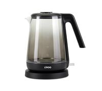 Livoo DOD216N - Hervidor de cristal de 1,7 L, 1850 W, 2200 W, vidrio borosilicato, retroiluminación interior