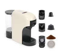 Livoo DOD217C - Cafetera multicápsulas 4 en 1 (1400 W, 20 bares, 7 niveles de volumen, compatible con Nespresso*, Dolce Gusto*, cápsulas tipo Senseo** y café molido