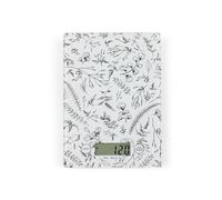 Livoo DOM451FL - Báscula Digital de Cocina con función Tara, Pantalla LCD, báscula electrónica, Ultrafina, hasta 5 kg, Color Negro y Blanco