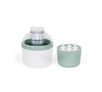 Livoo DOM461 - Máquina de hielo - para preparar helados, sorbetes y yogures congelados - Depósito de 1 L - con molde para 7 palitos helados Blanco/Gris