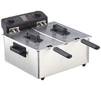 Livoo DOC217 Freidora de Aceite Doble 6L 3300W Acero Inoxidable